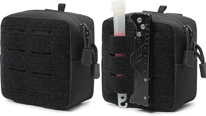 2 Pack Mini Tactical Molle Compact Ammo Pouch - General Purpose Admin Pouches Small Admin Molle Pouches EDC Tool Utility Multi-Purpose Waist Belt Pouch