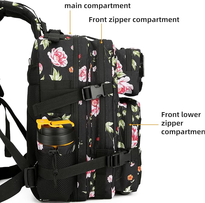 45L Military Tactical Backpack Hiking Backpacks Tactical Gear Camo Back Pack Army Molle Bag Rucksack Fitness Daypack