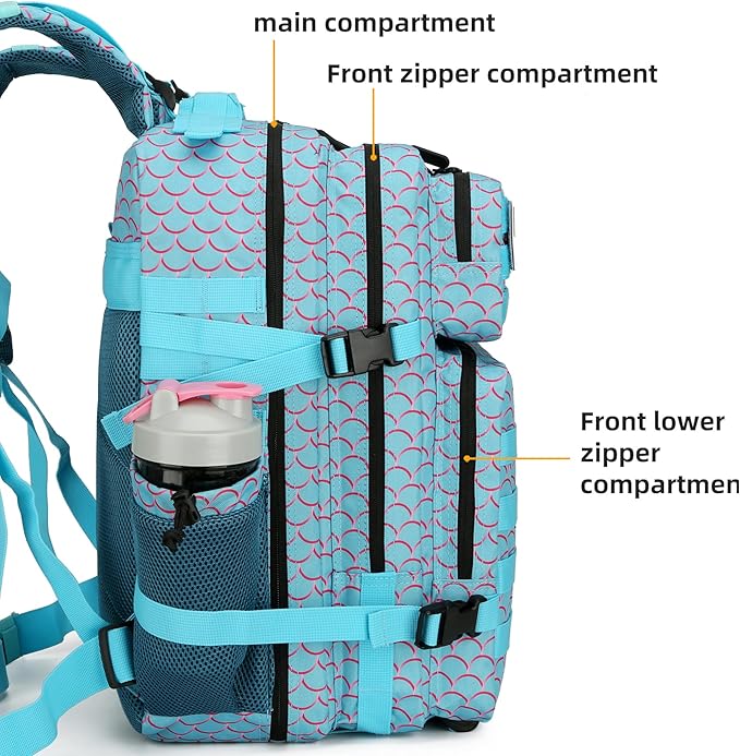 45L Military Tactical Backpack Hiking Backpacks Tactical Gear Camo Back Pack Army Molle Bag Rucksack Fitness Daypack