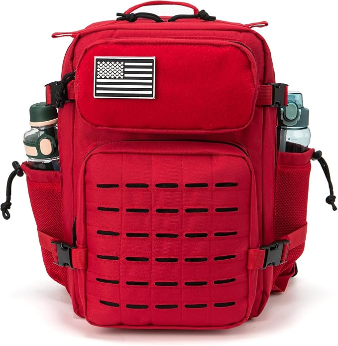 QT&QY 25L/45L Military Tactical Backpack For Men Molle Daypack 3 Day Bug Out Bag Hiking Rucksack With Bottle Holder