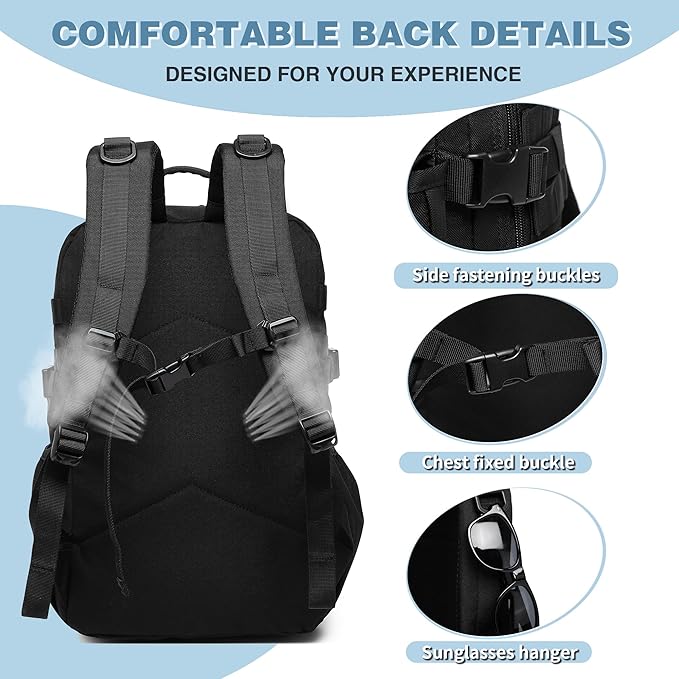 Wotony Tactical Backpack - Military waterproof backpack with multiple pockets and tactical gear for the outdoors (army green, 25L)