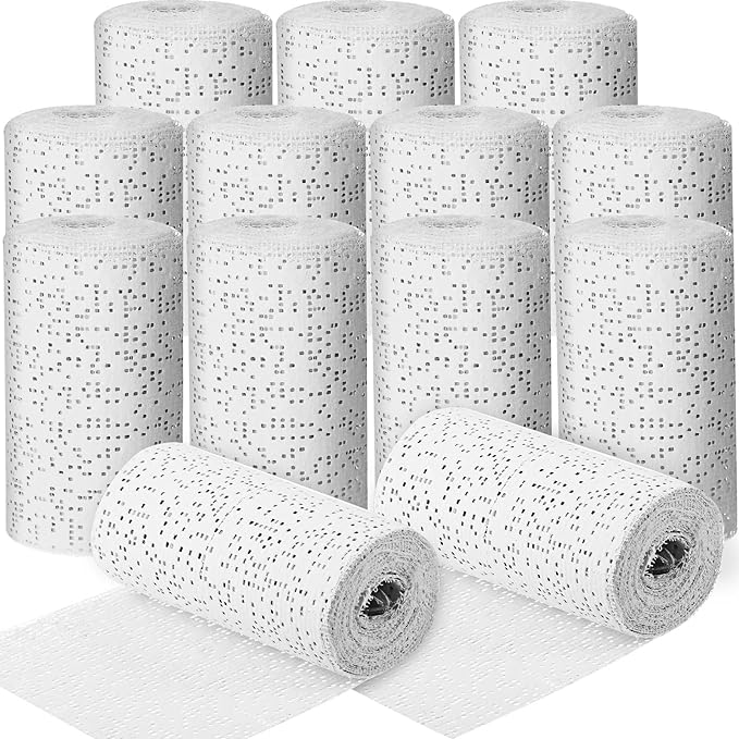 Treela Plaster Cloth Rolls Gauze Bandages Rolls Strips for Belly Casts, Scenery Molds, Mask Making, Art Projects, Body Casts, Craft Supplies(4 Inch x 59 Yard)