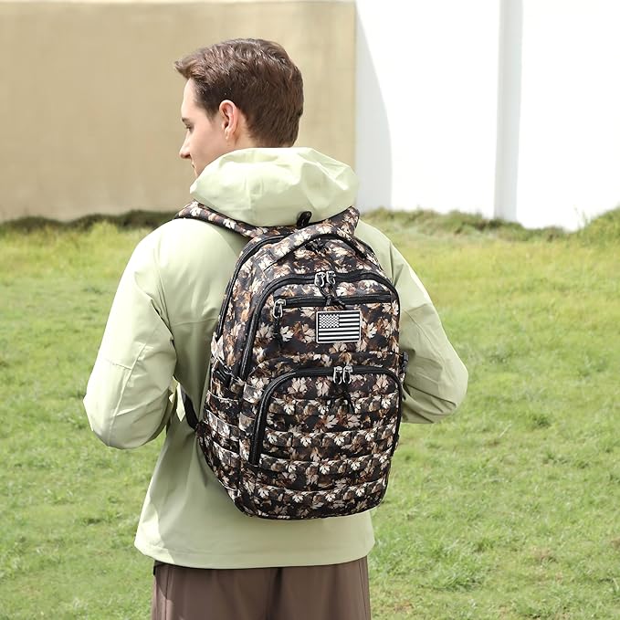 Wotony Military tactical backpack, backpack for men black small tactical assault bag