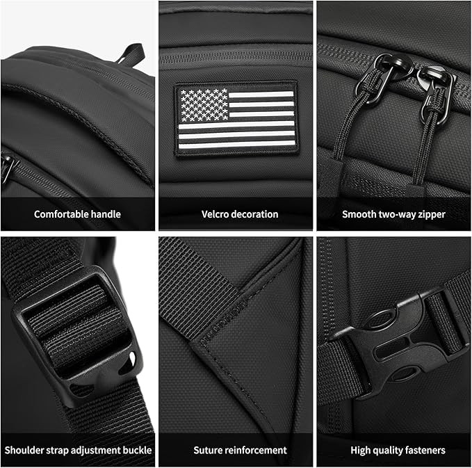 Wotony Military tactical backpack, backpack for men black small tactical assault bag