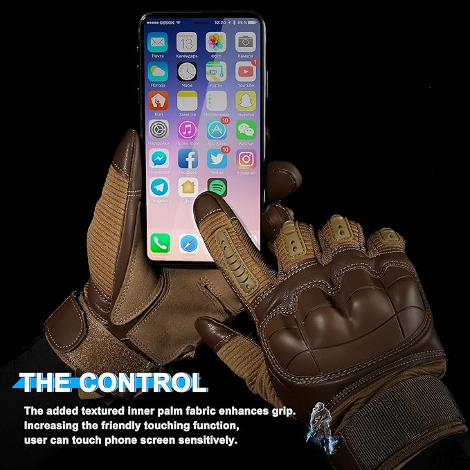 WTACTFUL Tactical Gloves for Men - Touch Screen - Airsoft Motorcycle Outdoor Costume