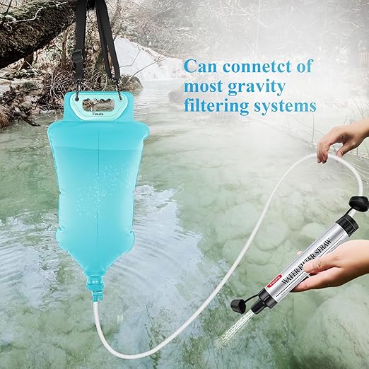 2 Pack Timain 4-Stage Filtration,High Flow Rate Water Filter Straw,Water Purifier Survival for Emergency Kits,Travel,Camping, Hiking,Fishing,Hunting (2)