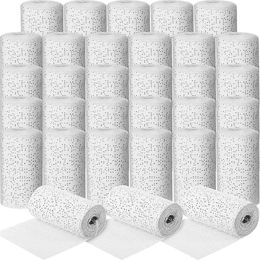 Treela Plaster Cloth Rolls Gauze Bandages Rolls Strips for Belly Casts, Scenery Molds, Mask Making, Art Projects, Body Casts, Craft Supplies(4 Inch x 118 Yard)