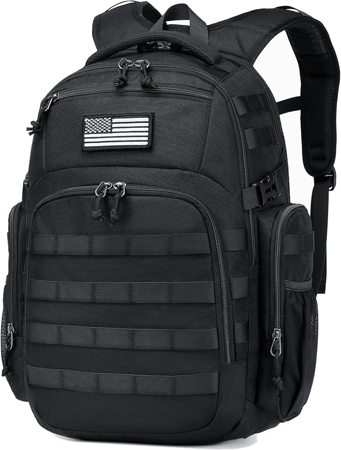Wotony Military tactical backpack, backpack for men black small tactical assault bag