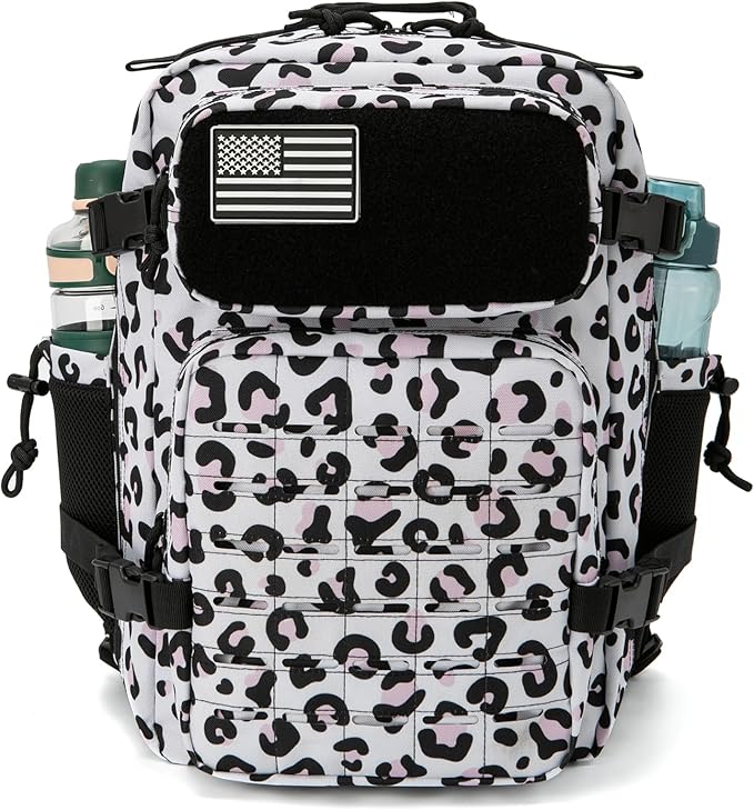 QT&QY 25L/45L Military Tactical Backpack For Men Molle Daypack 3 Day Bug Out Bag Hiking Rucksack With Bottle Holder