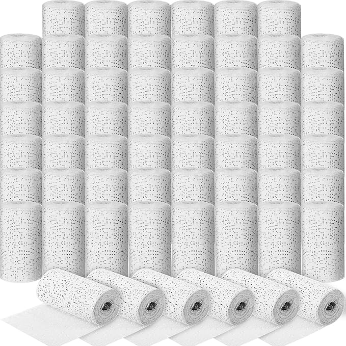 Treela Plaster Cloth Rolls Gauze Bandages Rolls Strips for Belly Casts, Scenery Molds, Mask Making, Art Projects, Body Casts, Craft Supplies(4 Inch x 177 Yard)