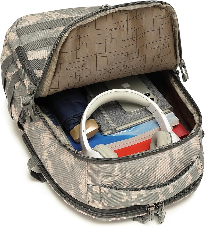 Wotony Military tactical backpack, backpack for men black small tactical assault bag