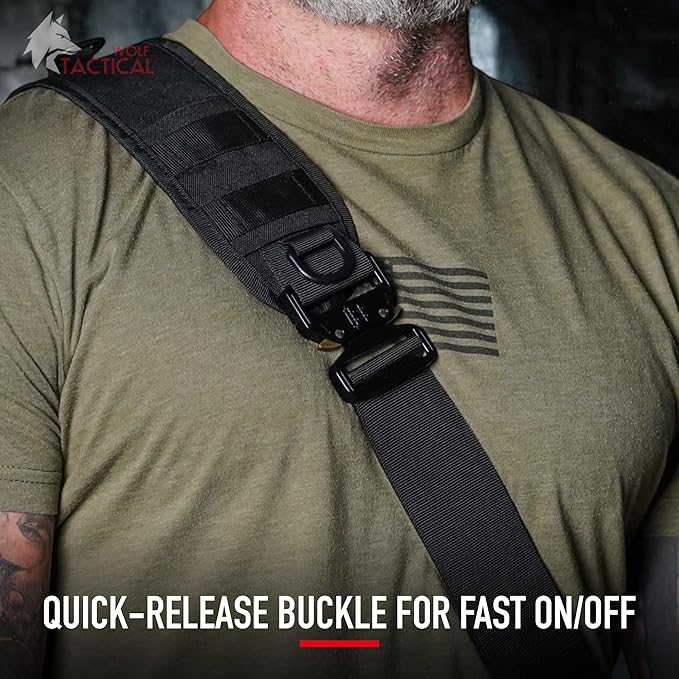 WOLF TACTICAL EDC Sling Bag - Concealed Carry Shoulder Bag for Range, Travel, Hiking, Outdoor Sports (Tan)