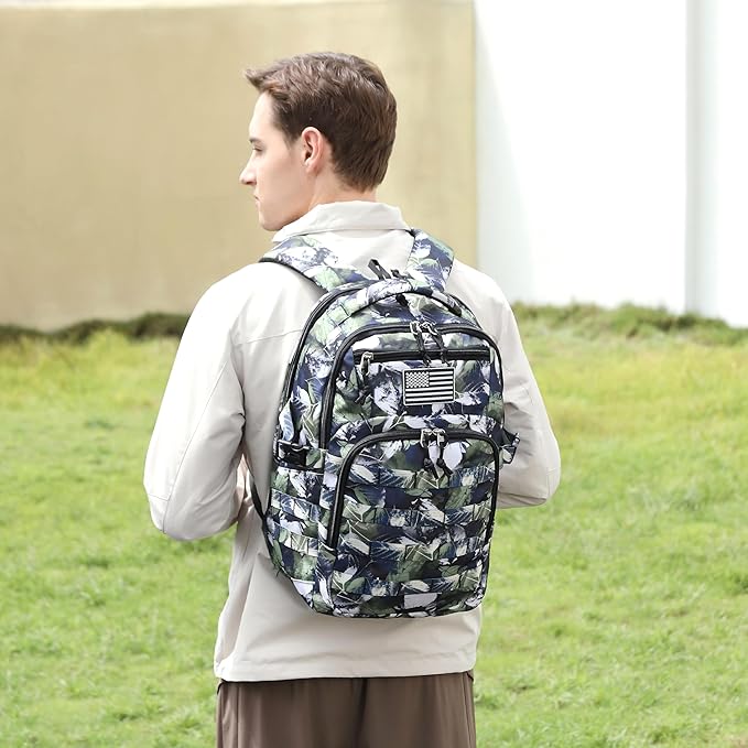 Wotony Military tactical backpack, backpack for men black small tactical assault bag