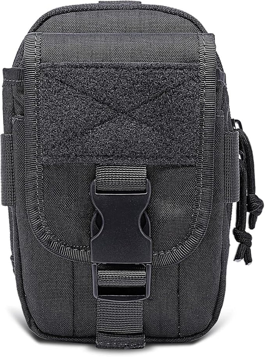 TSPRO Tactical Molle EDC Pouch Utility Tool Pouches Organizer Phone Holster Durable Belt Waist Bag Military Gear Gadget Pocket with Smartphone Pack