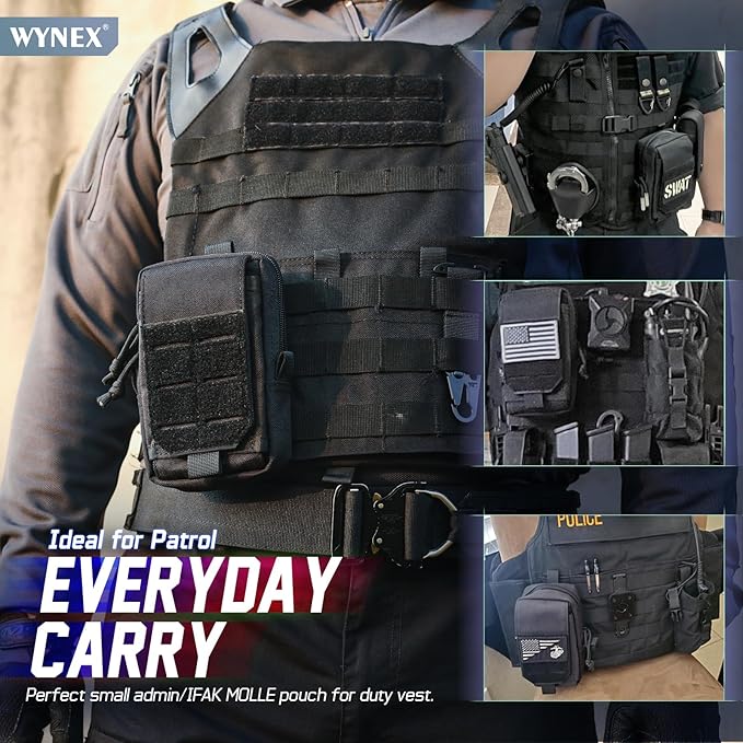 WYNEX Tactical EDC Pouch, Molle Utility Pouches Gadget Organizer Phone Holder Waist Pack Smartphone Pouch Tool Holster Pocket
