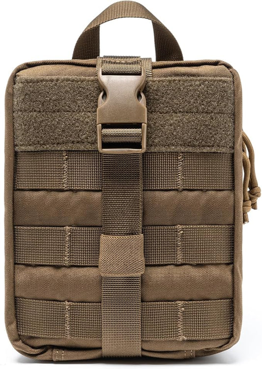 TSPRO MOLLE Tactical Medical Bag First Aid Kit EMT Pouch Rip-Away Utility IFAK Pouches for Military Outdoor Activities (Empty Med Bag Only)