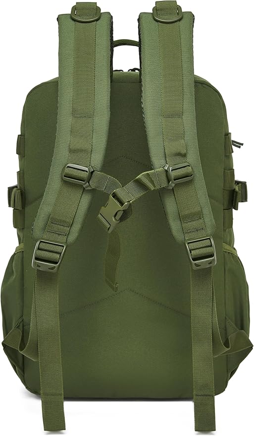 Wotony Tactical Backpack - Military waterproof backpack with multiple pockets and tactical gear for the outdoors (army green, 25L)