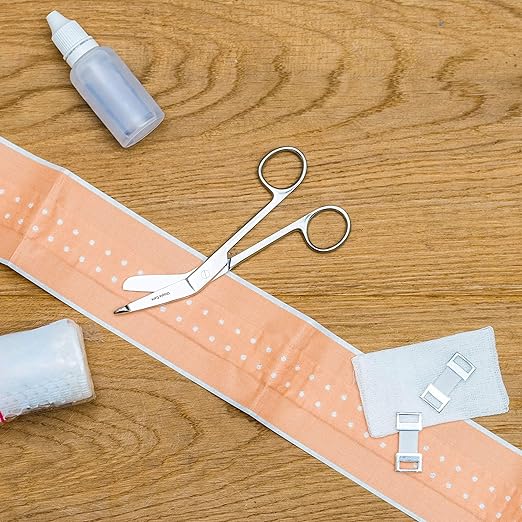 Utopia Care Bandage Scissors, 5.5 Inch Stainless Steel Shears for First Aid and Professional Use – Silver