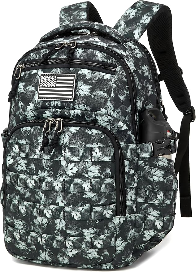 Wotony Military tactical backpack, backpack for men black small tactical assault bag
