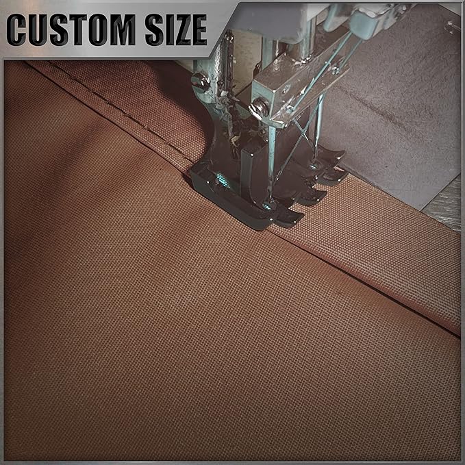 Amgo 10' x 10' Custom Size Brown Rectangle Square Waterproof Sun Shade Sail Order to Make UPF50+ AMWTPR0712 Canopy Awning, 98% UV Blockage Water Resistant, Backyard Patio Garden (We Customize)