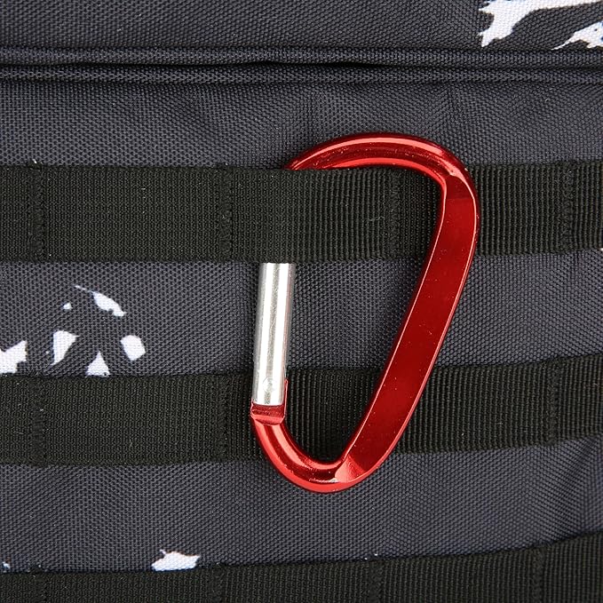 9L Mini Tactical Backpack for Men and Women, Tactical Backpack Small for Hiking, Small Tactical Bag (Black Lightning)