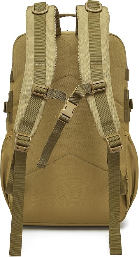 Wotony Tactical Backpack - Military waterproof backpack with multiple pockets and tactical gear for the outdoors (khaki, 35L)