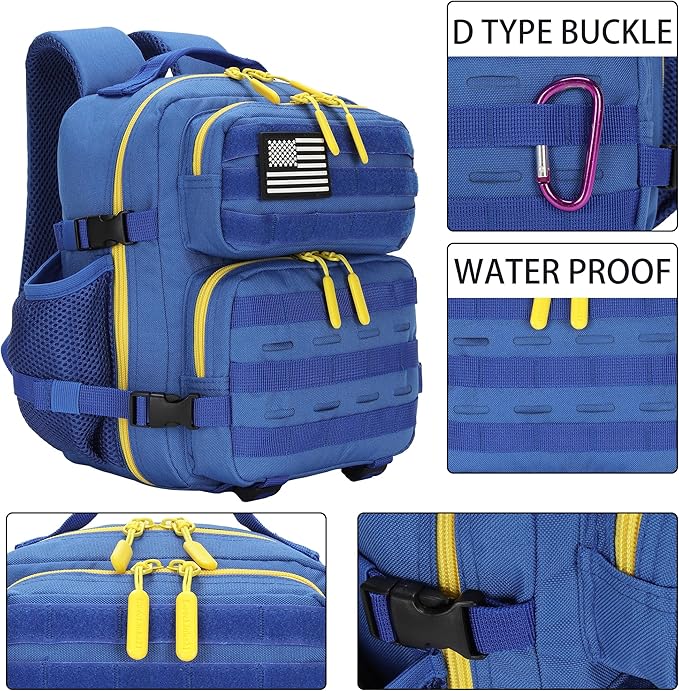9L Mini Tactical Backpack 9L Assault Pack 9L Tactical Backpack Hiking Fitness Backpack(Blue)