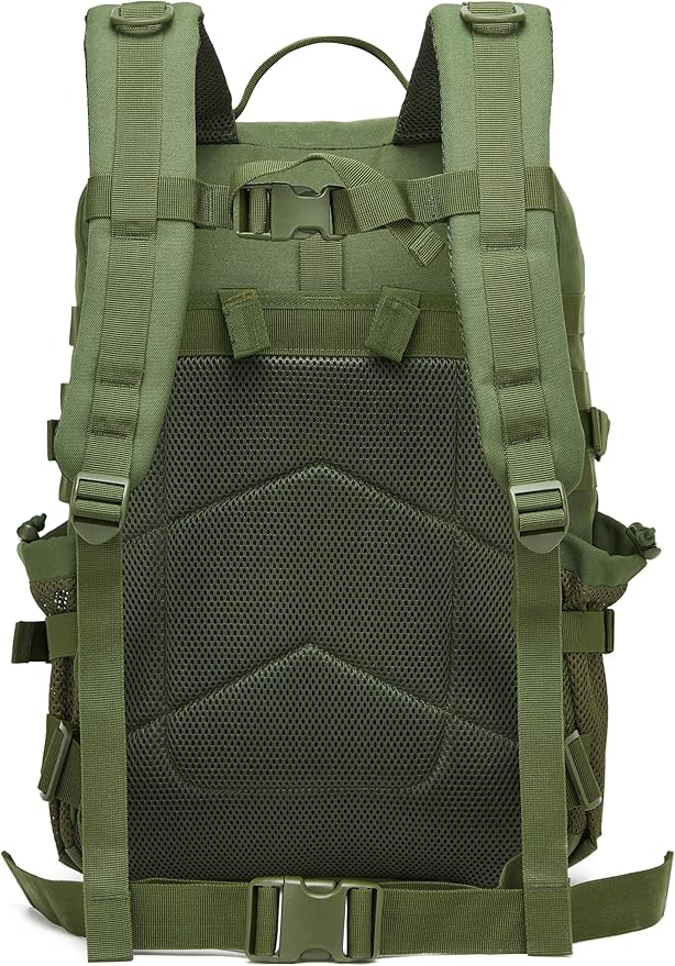 Wotony Tactical Backpack - Military waterproof backpack with multiple pockets and tactical gear for the outdoors (army green, 45L)