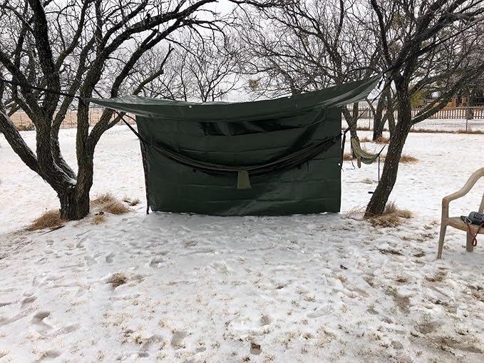 Waterproof 10 x 12 Feet Tarp Heavy Duty 9-mil Thick Multi-Purpose Covers Army Green PE Tarpaulin