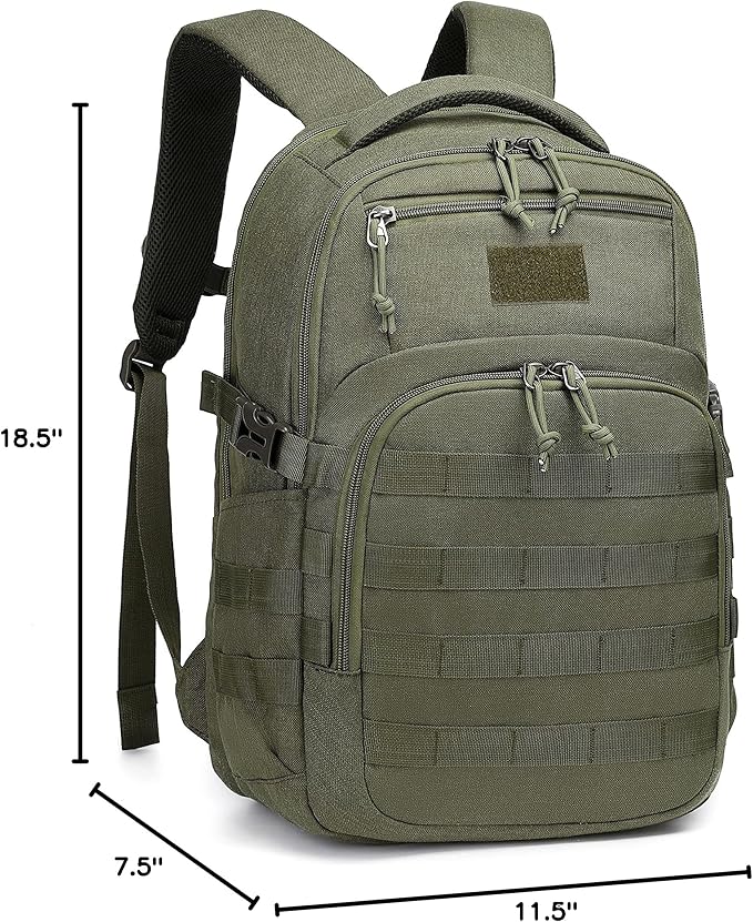 Wotony Military tactical backpack, backpack for men black small tactical assault bag