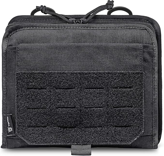 TSPRO Ultra Tactical Molle Admin Pouch Utility EDC Pouch Tool Organizer Clam-Shell Molle Pouches for Tools and Medical Suppliers Organization