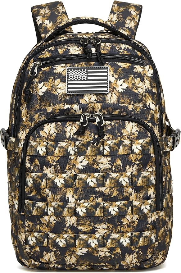 Wotony Military tactical backpack, backpack for men black small tactical assault bag