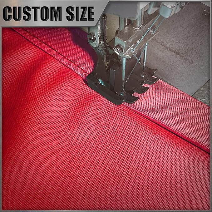 Amgo 10' x 10' Custom Size Red Rectangle Square Waterproof Sun Shade Sail Order to Make UPF50+ AMWTPR0712 Canopy Awning, 98% UV Blockage Water Resistant, Backyard Patio Garden (We Customize)