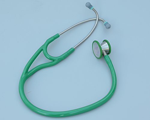 Virtuoso Dual Head Cardiology Stethoscope, Professional Quality, Classic Tube, KS-750 Green