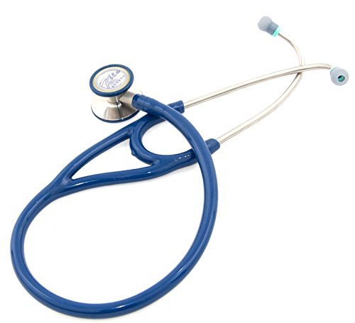 Virtuoso Dual Head Cardiology Stethoscope, Professional Quality, Classic Tube, KS-750 Blue