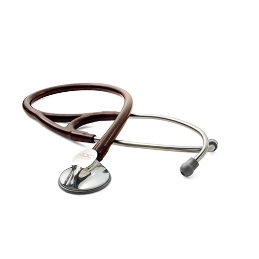 ADC Adscope 600 Platinum Series Cardiology Stethoscope with Tunable AFD Technology, Lifetime Warranty, Burgundy