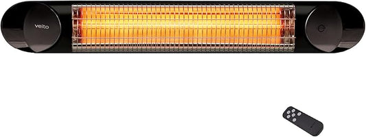 2500W Carbon Infrared Heater - Commercial & Residential Indoor/Outdoor Heater with Remote Control (Black) - Experience Next-Generation, Efficient Heating.