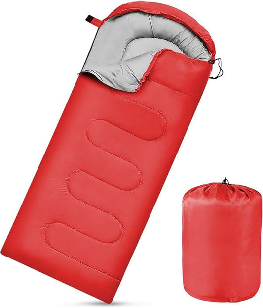 Camping Sleeping Bags for Adults Kids Waterproof Lightweight Sleeping Bag for Cold Weather or Warm Backpacking Hiking Mountaineering Indoor Outdoor Use