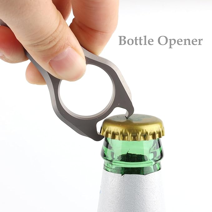 Titanium EDC Pry Bar Multi Tool Bottle Opener Nail Puller Crowbar Wrench Screwdriver Compact Size EDC Multi Tool