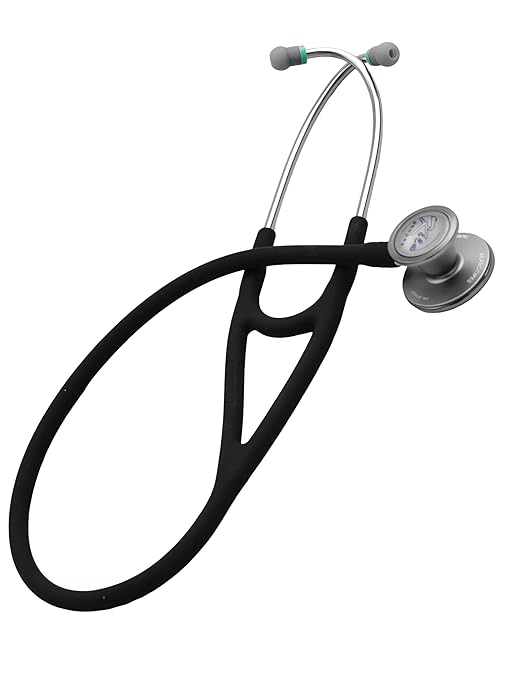 Virtuoso Dual Head Cardiology Stethoscope, Professional Quality, Long Tube, KS-751 Black