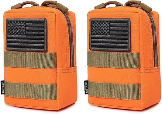 2 Pack Molle Pouches - Tactical Compact Water-Resistant EDC Pouch