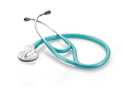 ADC Adscope 600 Platinum Series Cardiology Stethoscope with Tunable AFD Technology, 27 inch Length, Metallic Caribbean