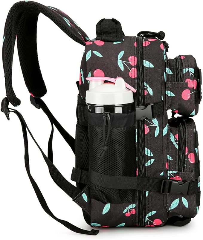 9L Mini Tactical Backpack 9L Assault Pack 9L Tactical Backpack Hiking Fitness Backpack(Cherry)