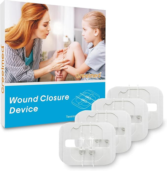 Zip Stitch Sutures Butterfly Bandaids 4 Pcs Zip Stitches for Wounds Care Laceration Closure Kit Zipstitch Bandages Quick Clot Emergency Zipstitch Wound Closure Device
