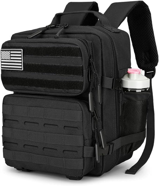 9L Mini Tactical Backpack 9L Assault Pack 9L Tactical Backpack Hiking Fitness Backpack(Black)