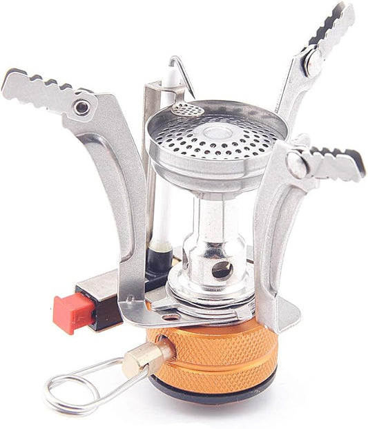 Ultralight Backpacking Stove Portable Camping Stove with Piezo Ignition Perfect for Camping, Hiking and Backpacking Trips