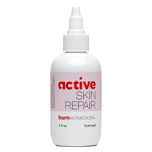 Active Skin Repair First Aid Skin Healing Burn Hydrogel - Natural, Non-Toxic, & No Sting Skin Burn Ointment with Hypochlorus Acid for Immediate Pain Relief, HSA/FSA Eligible, 3 oz