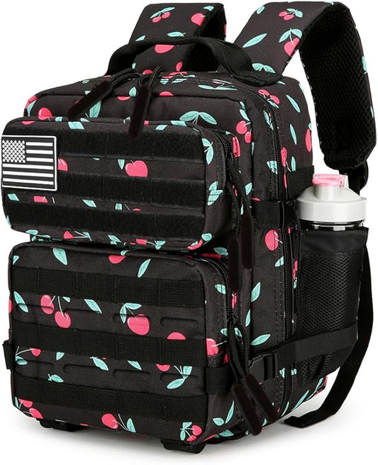 9L Mini Tactical Backpack 9L Assault Pack 9L Tactical Backpack Hiking Fitness Backpack(Cherry)