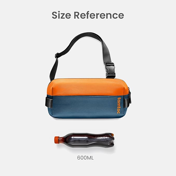 tomtoc Compact EDC Sling Bag, Minimalist Chest Shoulder Backpack Crossbody Bag for Men Women, Lightweight Carry Casual Bag