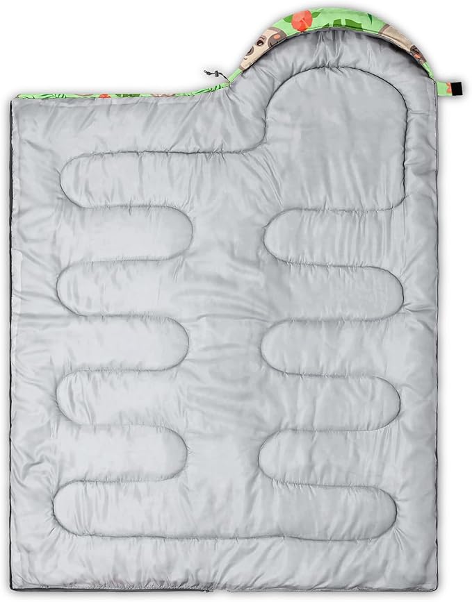 QOOMO Camping Sleeping Bags,3 Season Warm & Cool Weather,Lightweight,Waterproof Sleeping Bags for Adults & Kids,Traveling,and Outdoors,Camping Gear Equipment